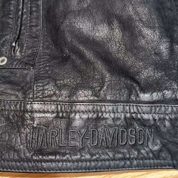 Harley Davidson Thornton Buffed Leather Jacket Size XL - Picture 7 of 13
